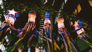 Wind on japanise night